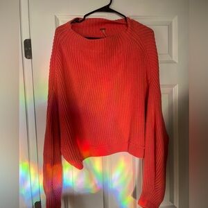 Free People Ribbed Mock Neck Dolman Sleeve Sweater size XS